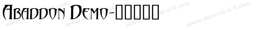 Abaddon Demo字体转换